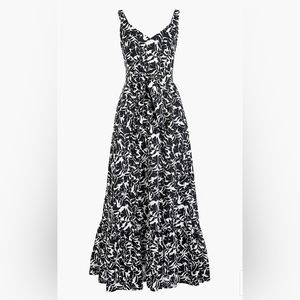 J.Crew Factory Printed tiered maxi dress